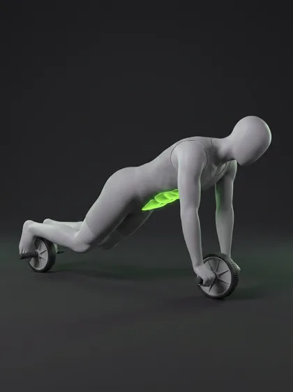 Ab Wheel Knee Tuck