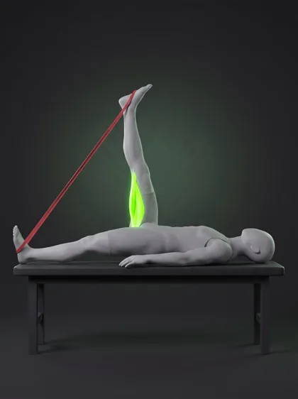 Band-Assisted Hamstring Stretch