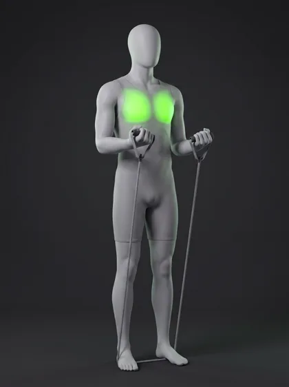 Standing Resistance Band Chest Fly