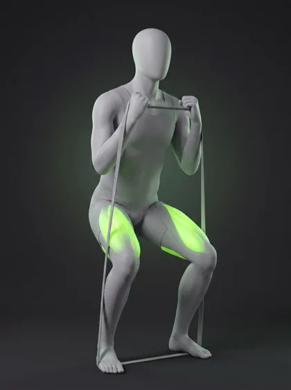 Banded Front Squat
