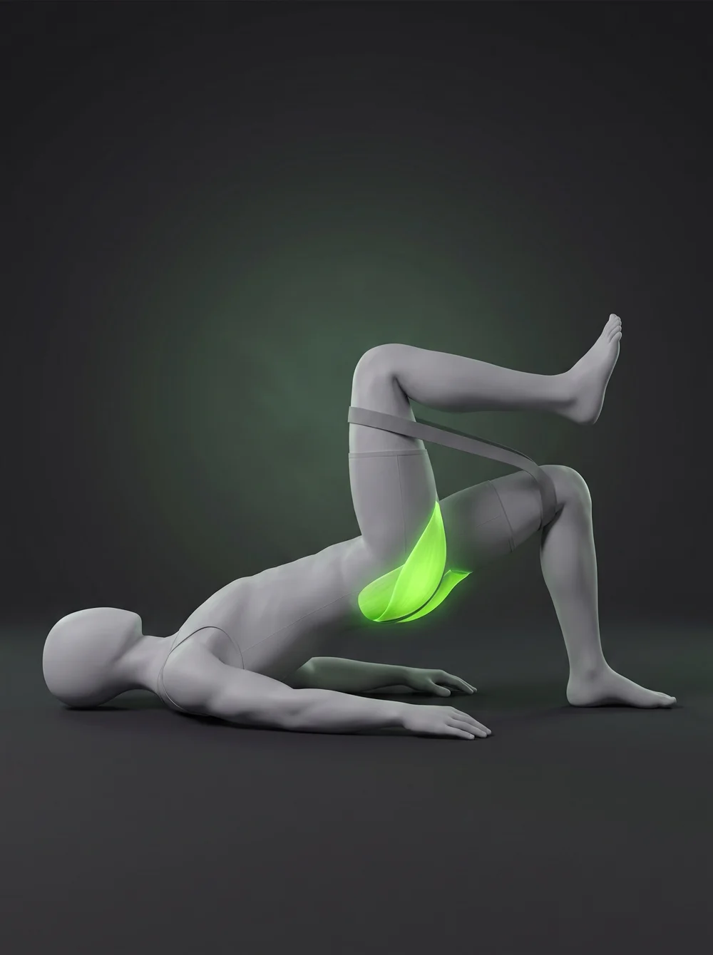 Banded Glute Bridge March