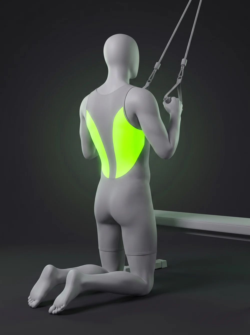 Kneeling Band Lat Pulldown