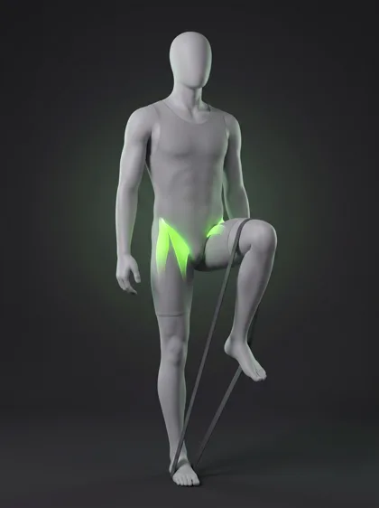 Band-Resisted High Knee
