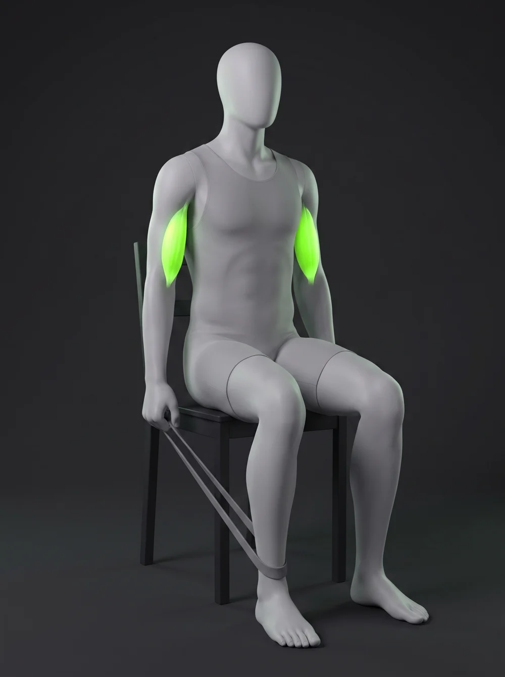 Seated Band Leg Curl