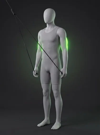 Resistance Band Triceps Pushdown