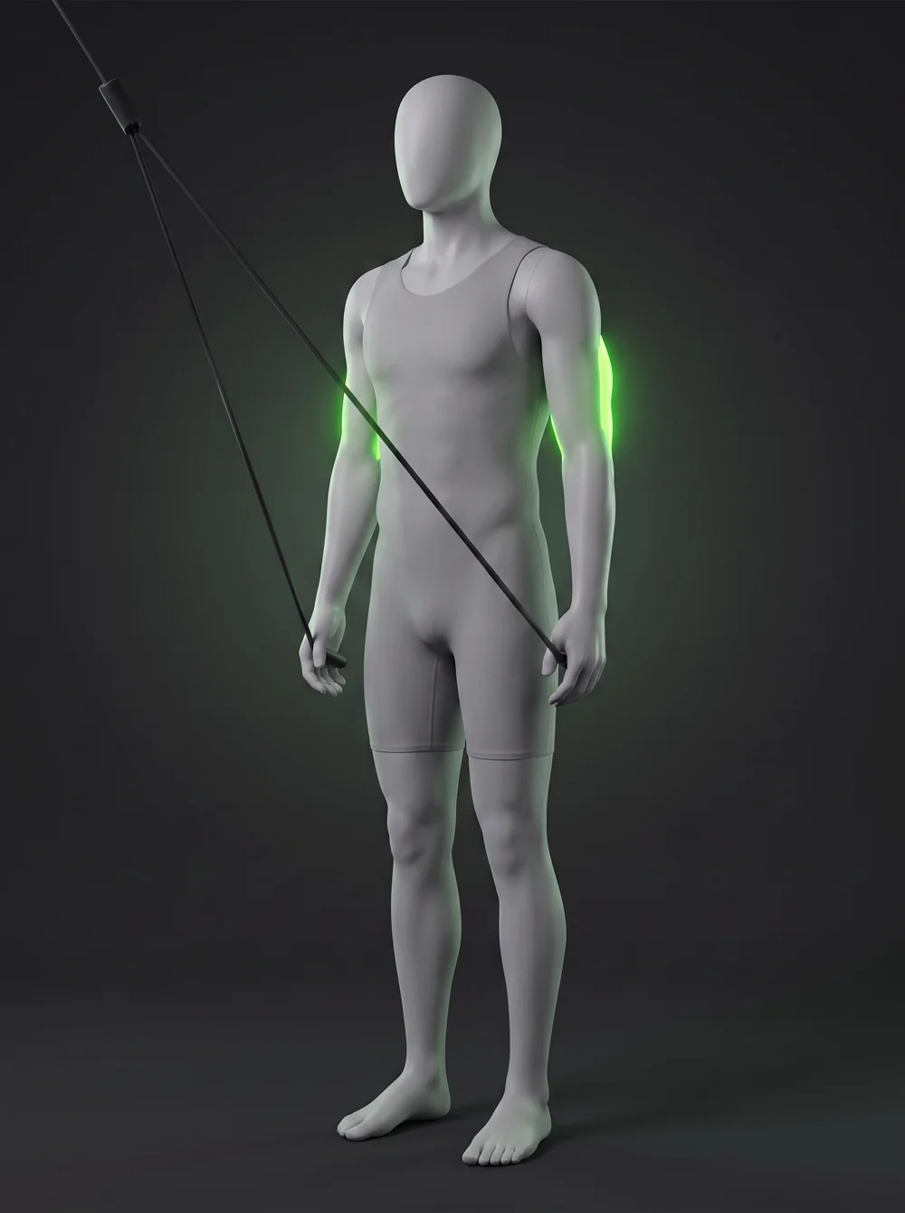 Resistance Band Triceps Pushdown