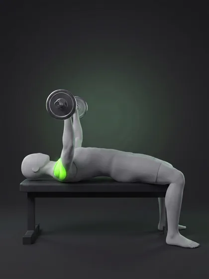 Lying Barbell Lateral Raise