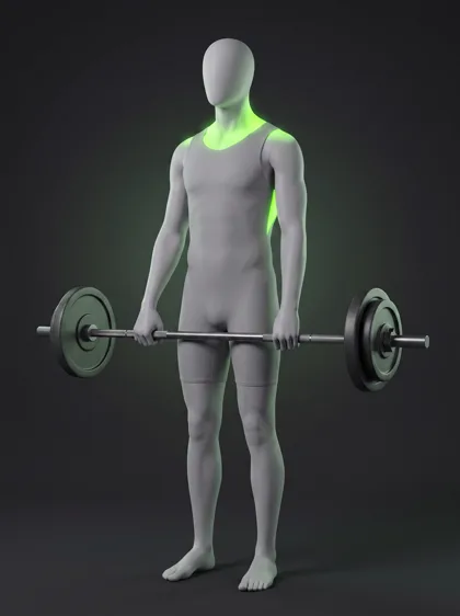 Barbell Power Shrug