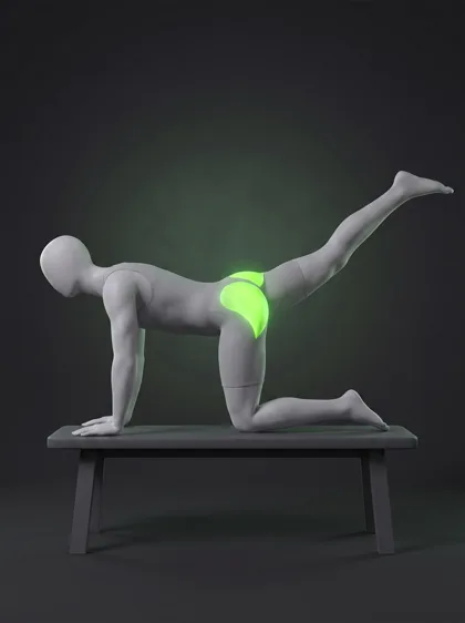 Bench Glute Kickback