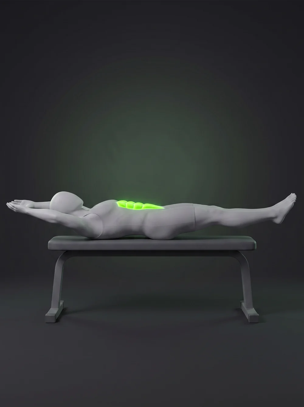 Bench-Supported Hollow Hold