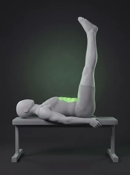 Lying Bench Leg Circles
