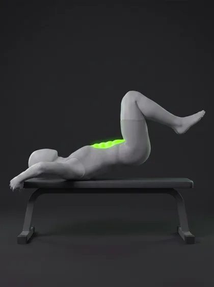 Bench Reverse Crunch