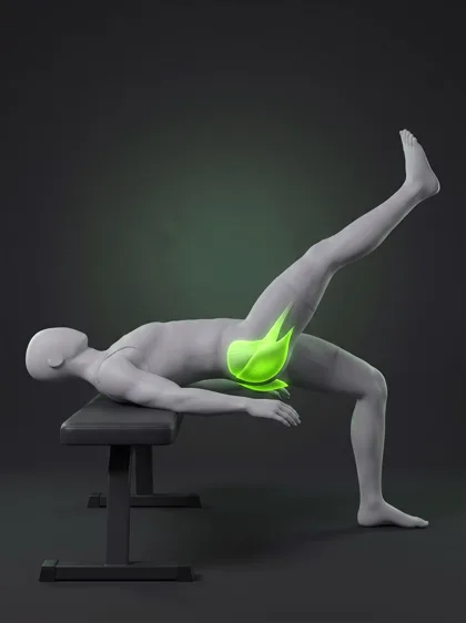 Single-Leg Bench Glute Bridge