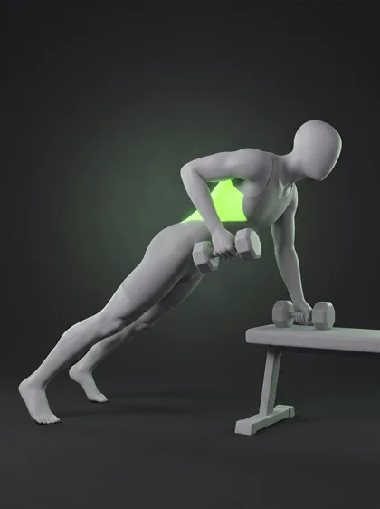Bench-Supported Renegade Row