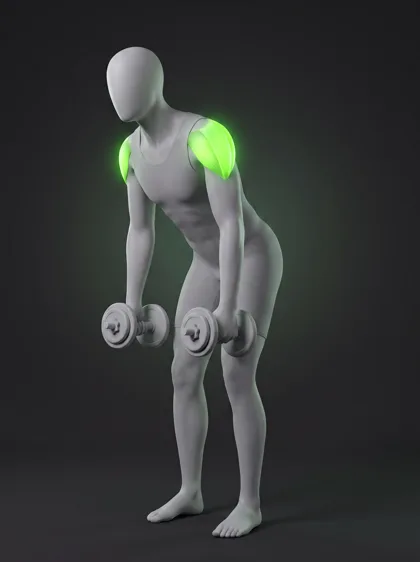 Bent-Over Dumbbell Rear Delt Fly
