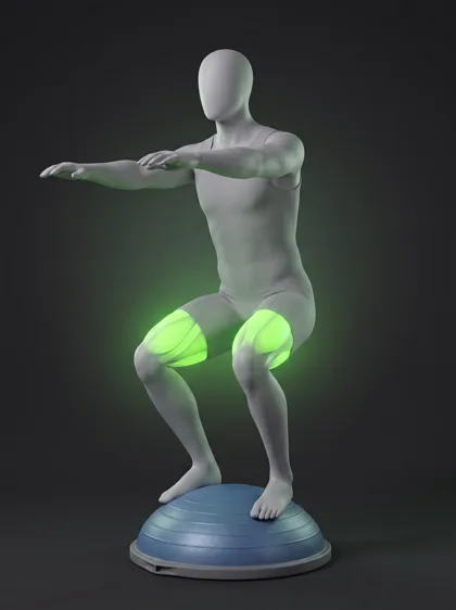 BOSU Ball Squat