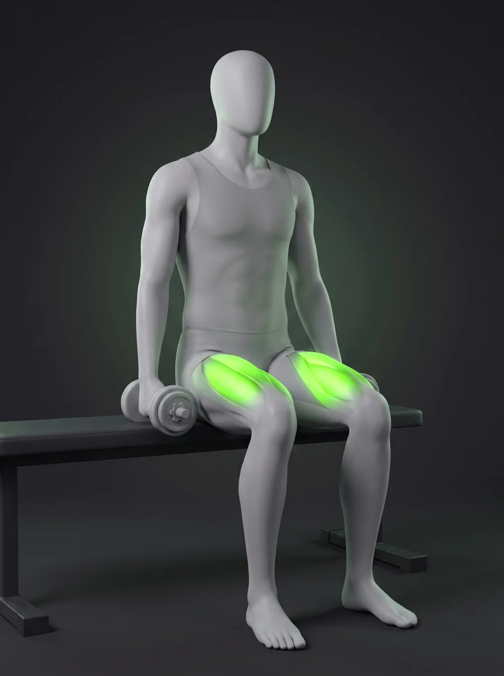 Dumbbell Box Squat