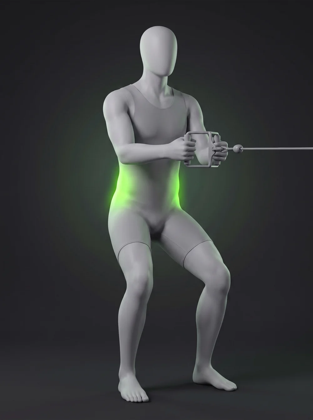 Cable Anti-Rotation Row