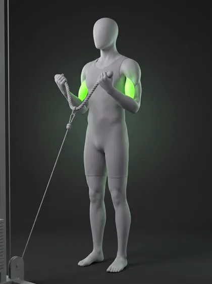 Standing Cable Biceps Curl