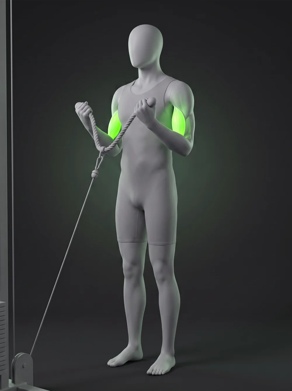 Standing Cable Biceps Curl