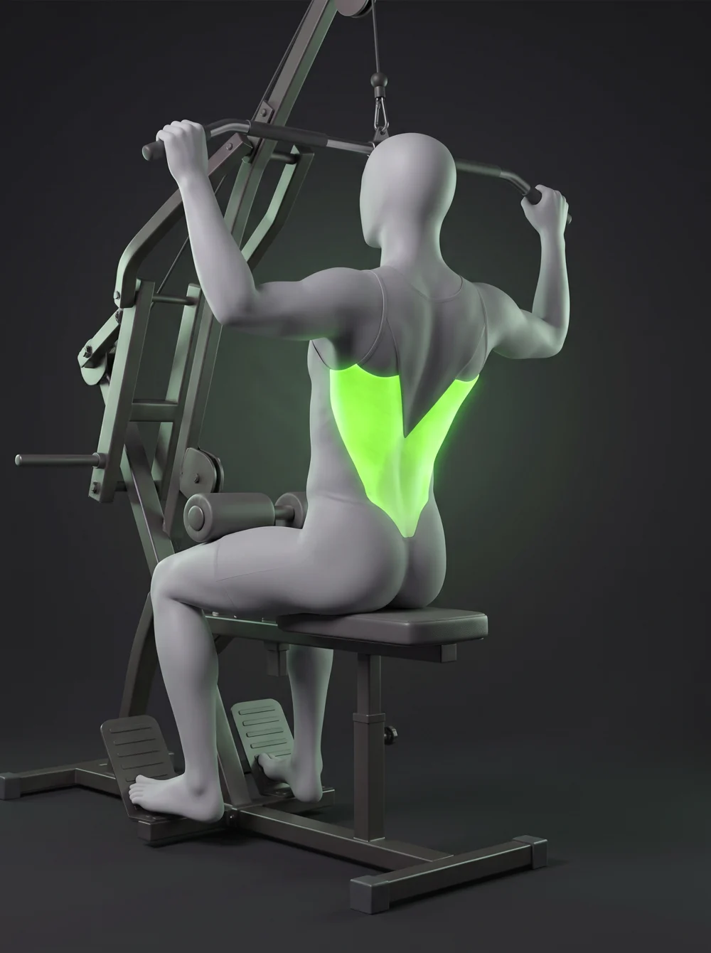Converging Lat Pulldown Machine