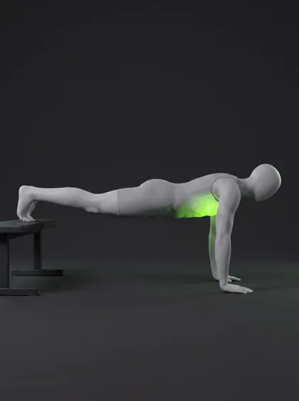 Decline Push-up (bodyweight)