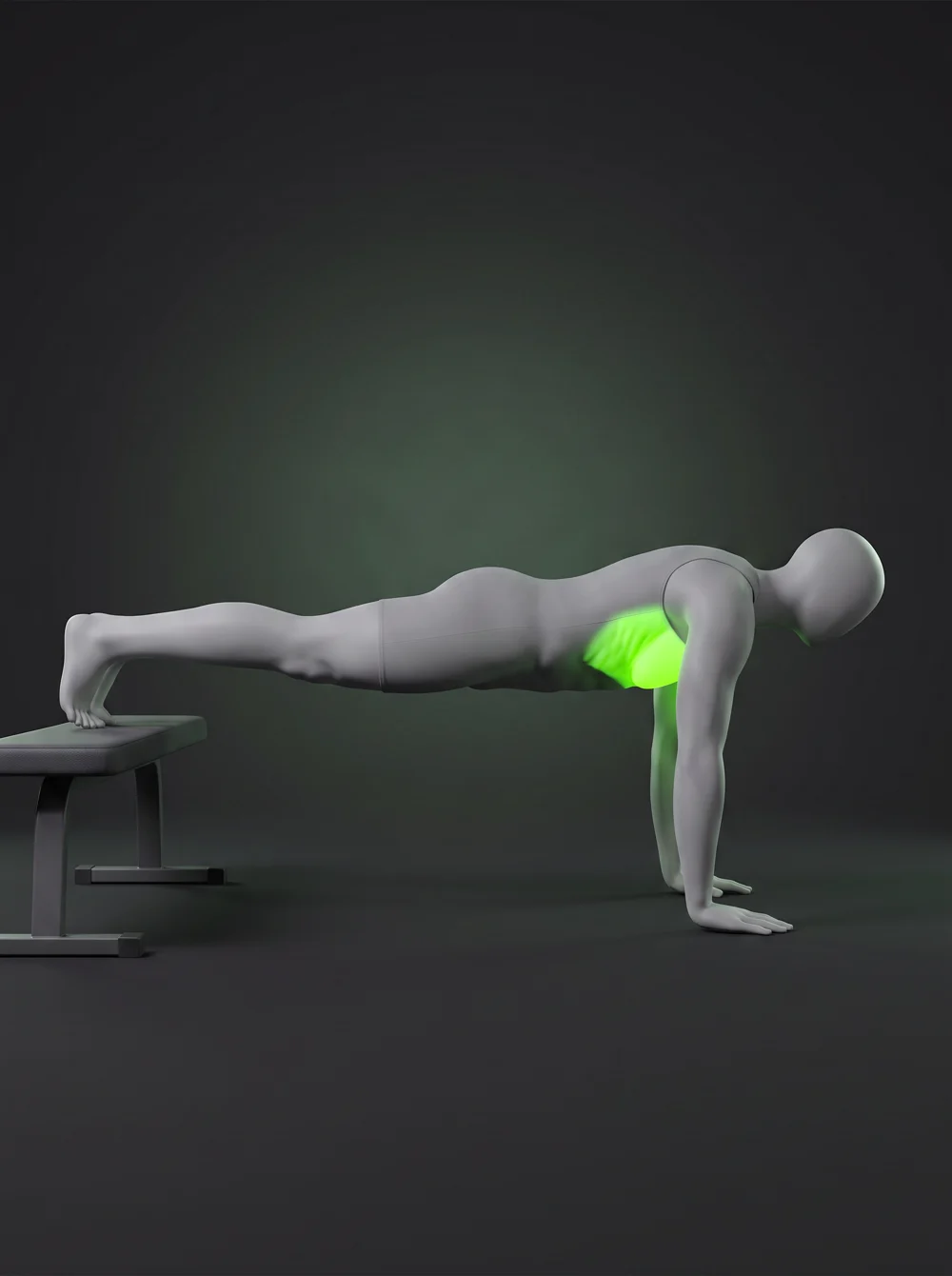 Decline Push-Up (bench)