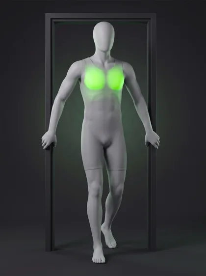 Low-Hand Doorway Pec Stretch