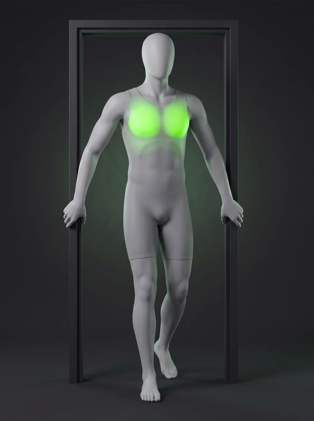 Low-Hand Doorway Pec Stretch