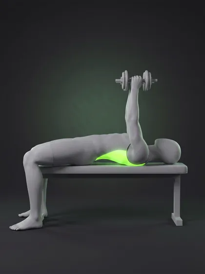 Bent-Arm Dumbbell Pullover