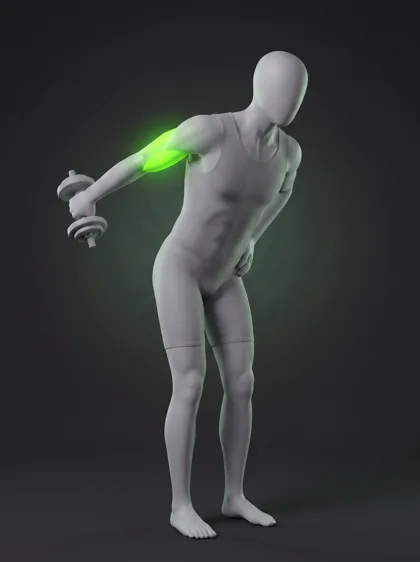 Dumbbell Triceps Kickback