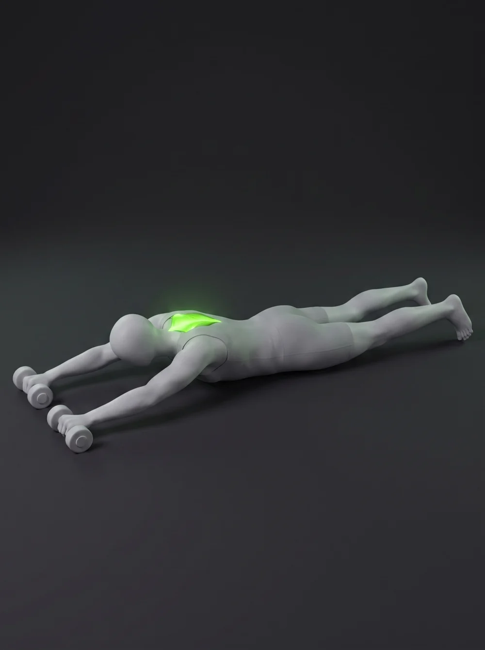 Prone Dumbbell Row
