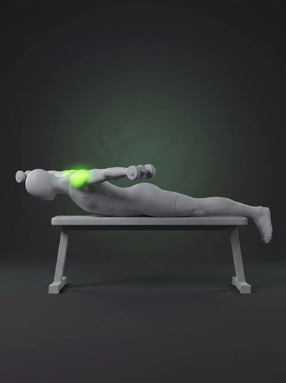 Incline Dumbbell Rear Delt Fly