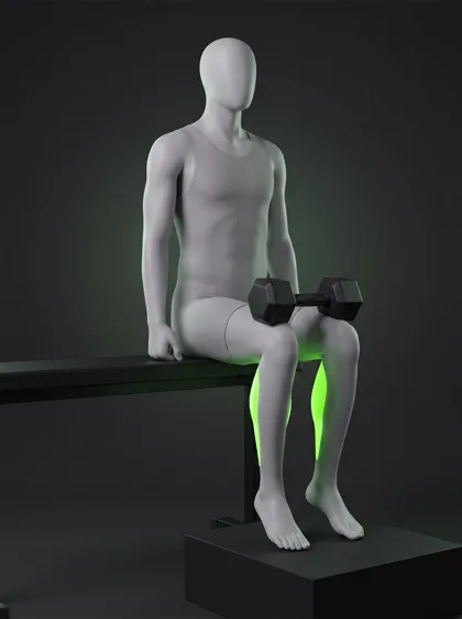 Dumbbell Seated Calf Raise