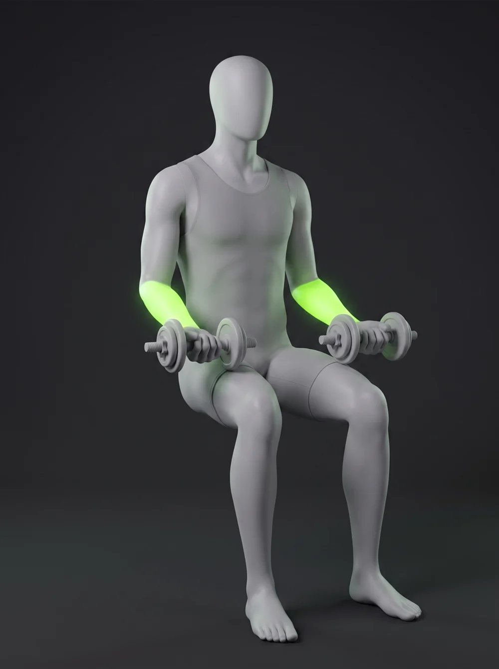 Reverse Dumbbell Wrist Curl