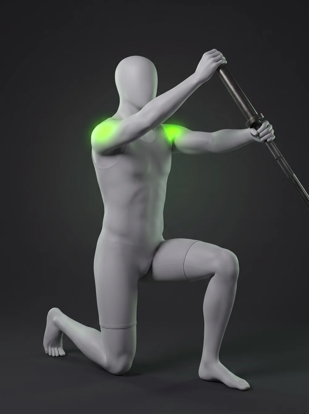 Half-Kneeling Landmine Press