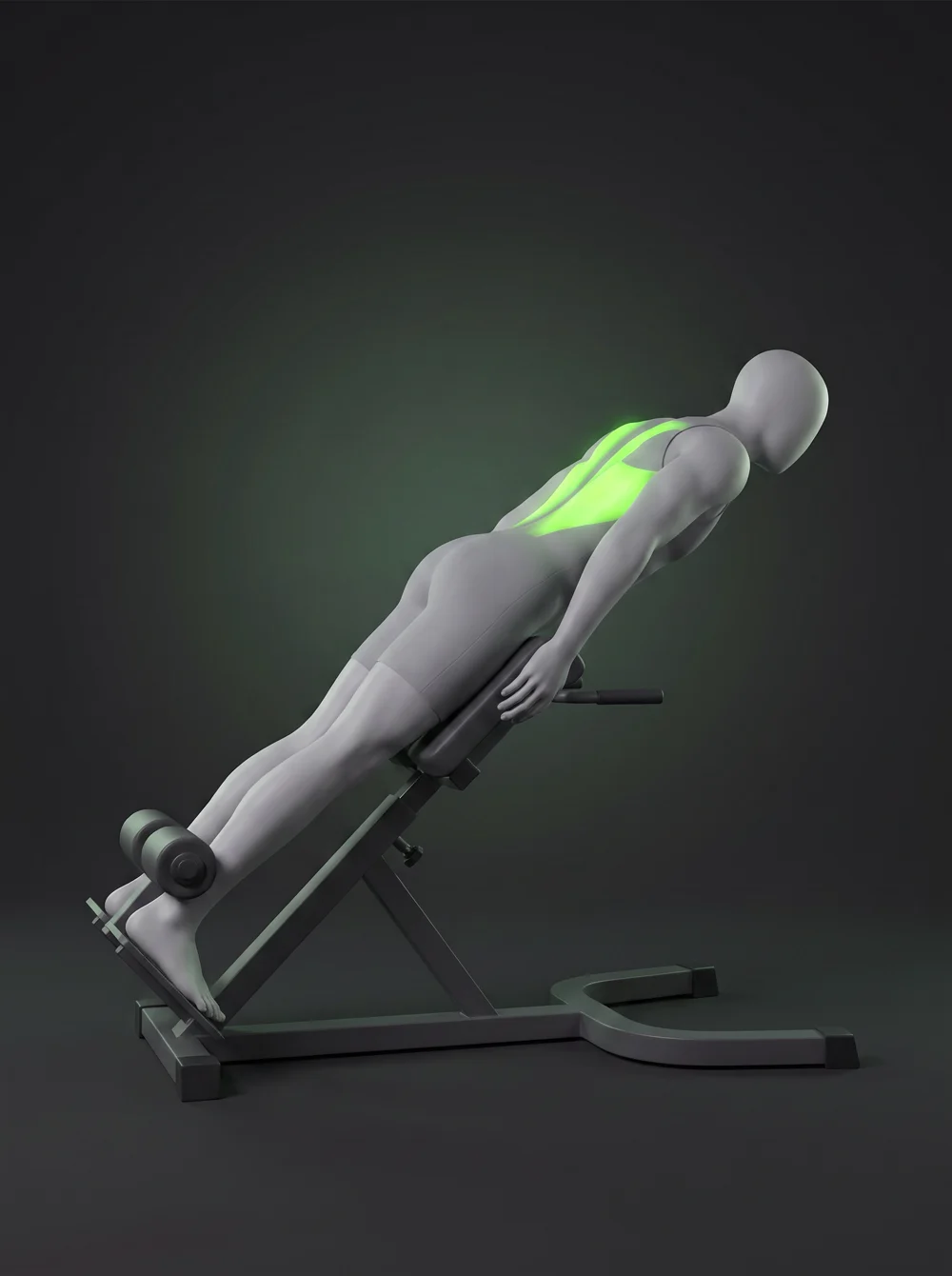 Machine Back Extension (hyperextension bench)