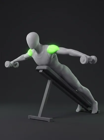 Incline Dumbbell T-Raise