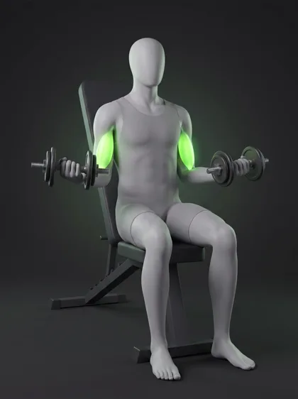 Incline Dumbbell Curl