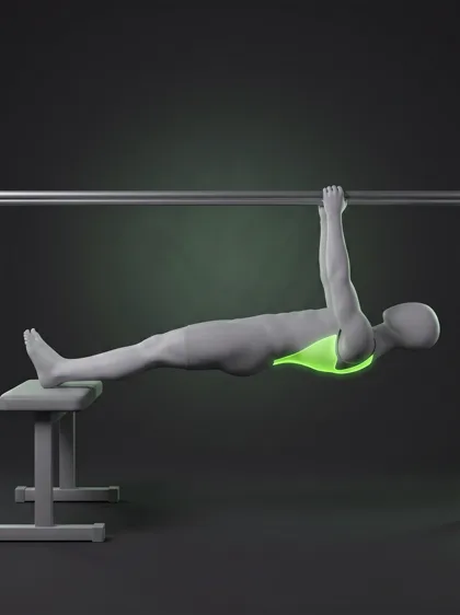 Feet-Elevated Inverted Row