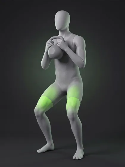 Kettlebell Front Rack Squat