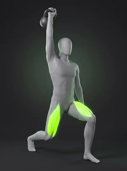 Kettlebell Overhead Lunge