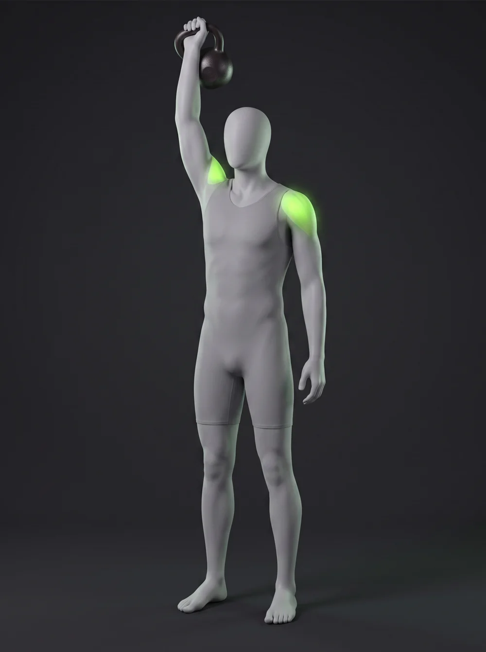 Single-Arm Kettlebell Press
