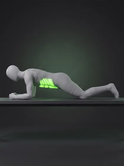Kneeling Forearm Plank