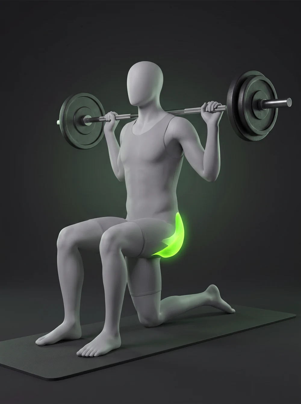Barbell Kneeling Squat