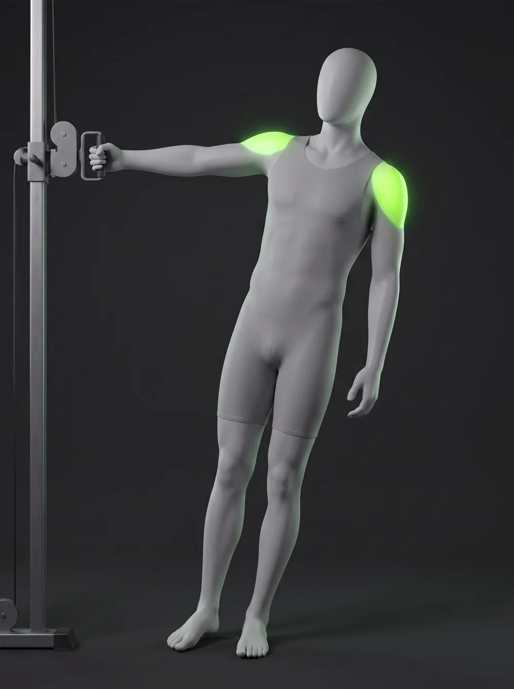Leaning Cable Lateral Raise