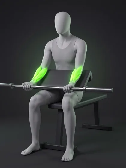 Leverage Bar Reverse Wrist Curl