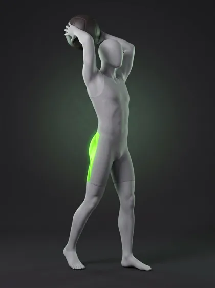 Medicine Ball Overhead Back Throw