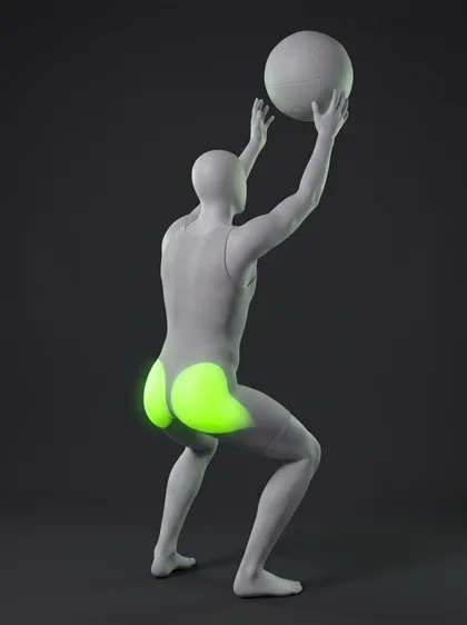 Medicine Ball Squat Toss