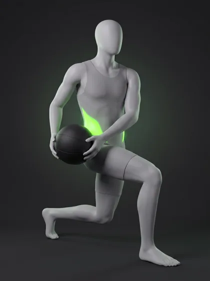 Half-Kneeling Medicine Ball Woodchop